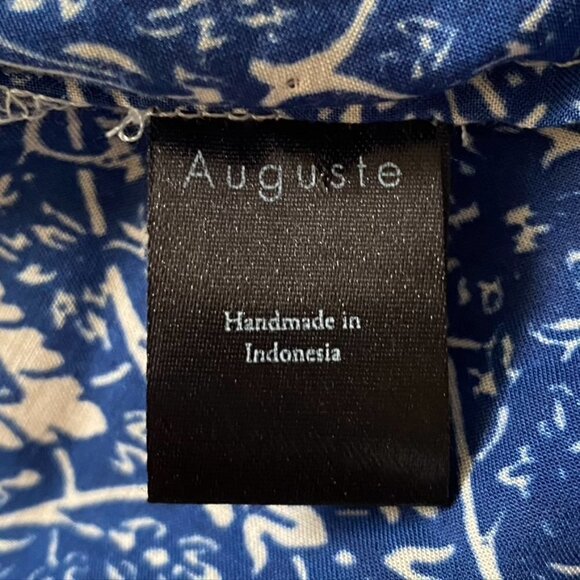 Auguste Long Flowy Duster‎ Kimono in Navy Wonder 4 - Picture 10 of 11